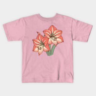 Amaryllis Illustration Kids T-Shirt